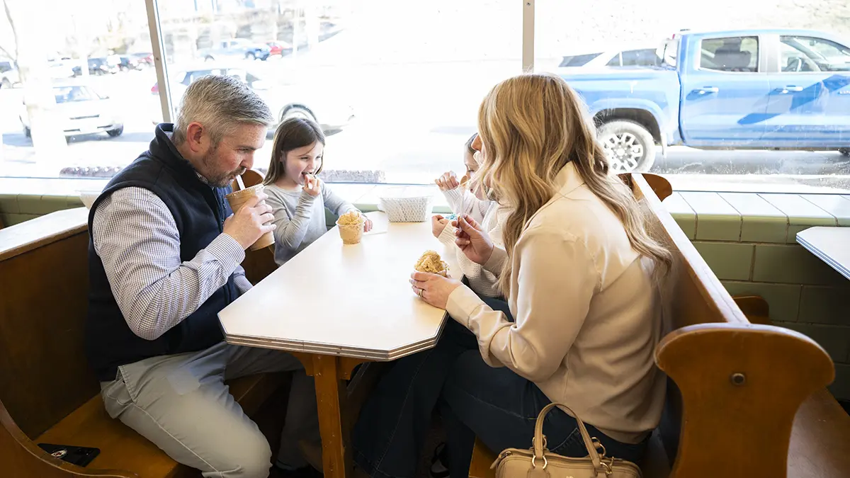 Family at Central Dairy
